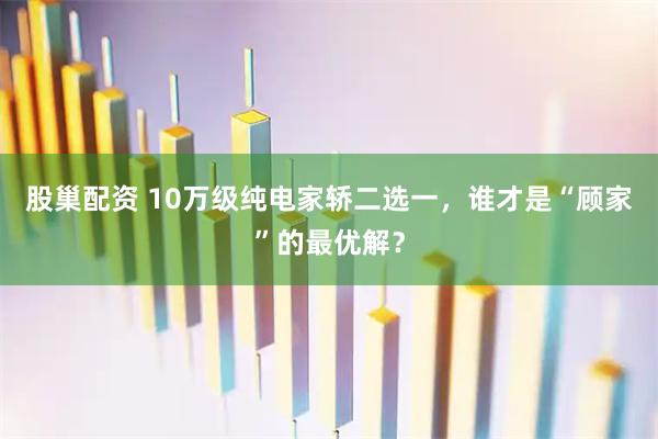 股巢配资 10万级纯电家轿二选一，谁才是“顾家”的最优解？