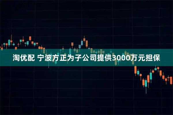 淘优配 宁波方正为子公司提供3000万元担保